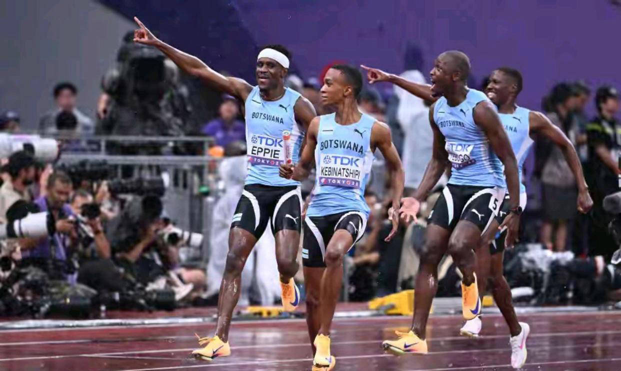 美国运动员在田径赛事取得领先